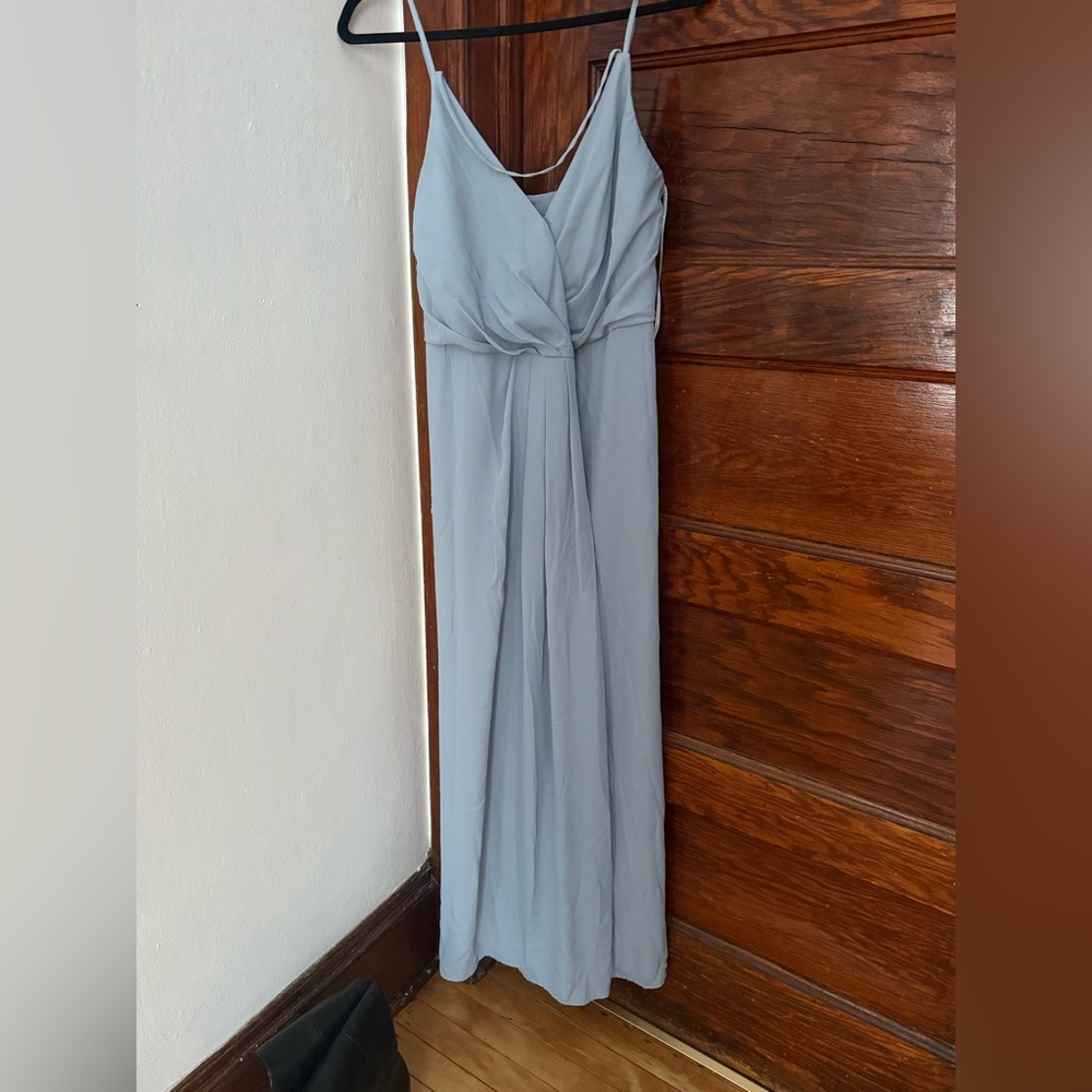 Soft/dusk blue bridesmaids dress!